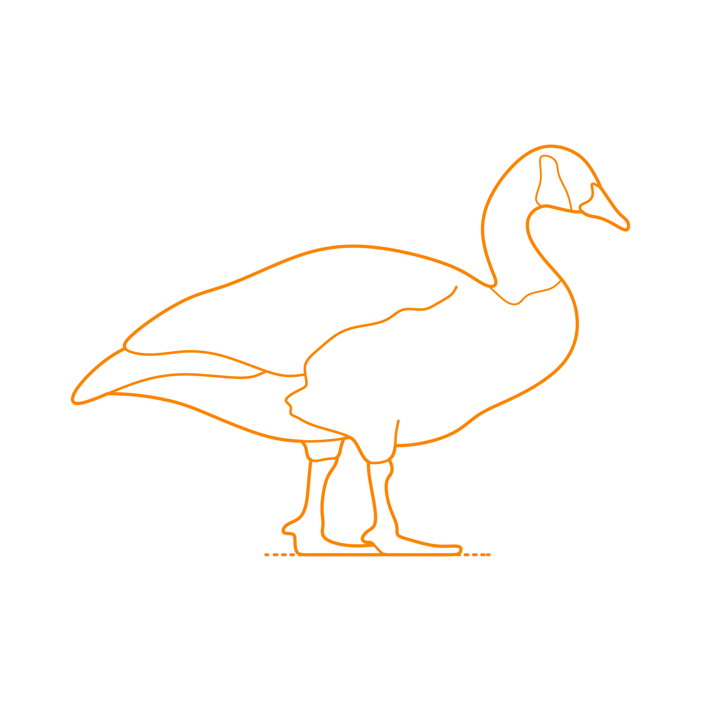 Animals Waterfowl Canada Goose Vinyl Cutting Svg File Free Vectors